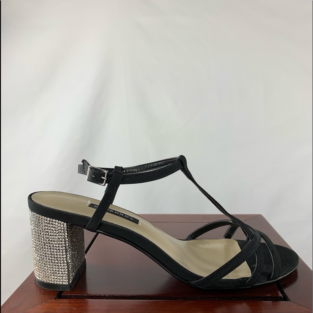 Caparros Black Sandal Pump Size 8